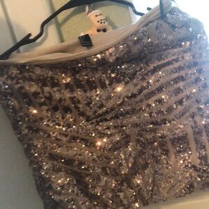 Gorgeous sparkly skirt.